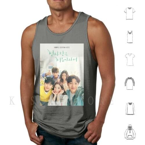 My First First Love Poster Tank Tops Vest 100% Cotton Friendship Comedy Romance Youth Drama K Pop