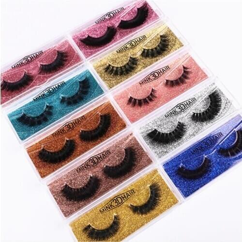 Eldridge mink eyelashes natural long 3d mink lashes hand made false eyelashes full strip lashes makeup Pink Red false eyelash