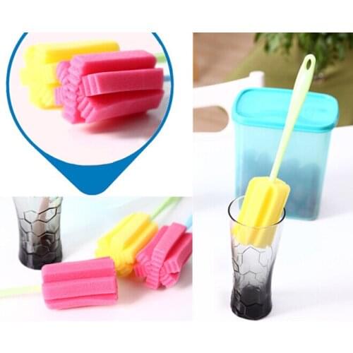 New Environmental Cleaning Brushes For Glass Milk Bottle/Family Use Glass Sponge Cup Brush/Brand Cheap Cleaning Brush ss315