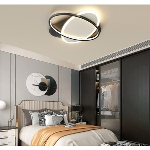 New Modern led Ceiling Lights White/Black Ceiling Lamp For Dining room Bedroom lamparas de techo avize led led ceiling light