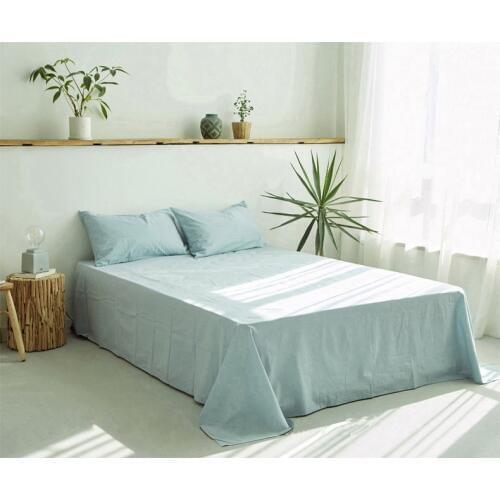 Flatd sheet Home bedding soft knitted solid bed sheet 1.5m 1.8m bed flat sheet