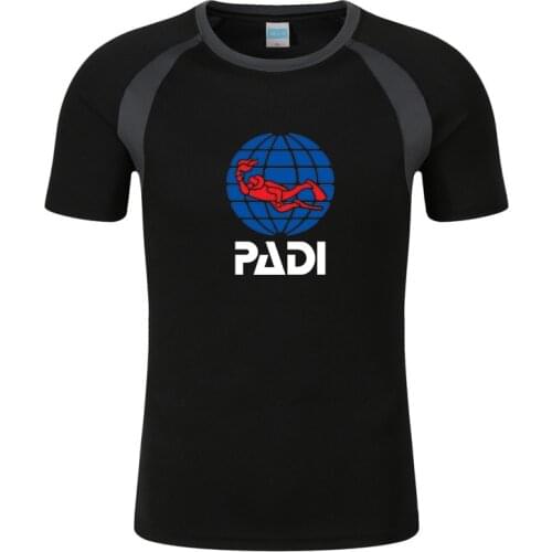 2021 Scuba driver Padi Logo Custom Round Neck Comfortable Print Harajuku Slim Fit Casual Tops Sweatshirts T-shirts