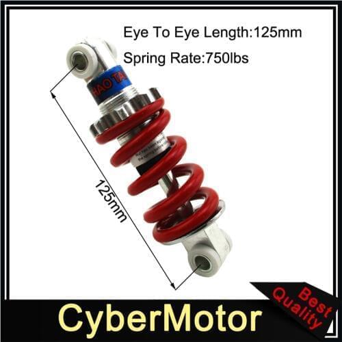 125mm 750lbs Shock Suspension For 2 Stroke 33cc 43cc 47cc 49cc Mini Moto Kids Quad ATV Pocket Dirt Bike Minimoto Go Ped Scooter