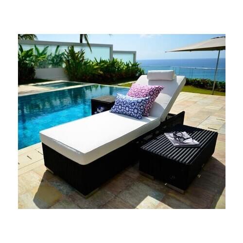 Best selling outdoor furniture woven resin wicker waterproof daybed
