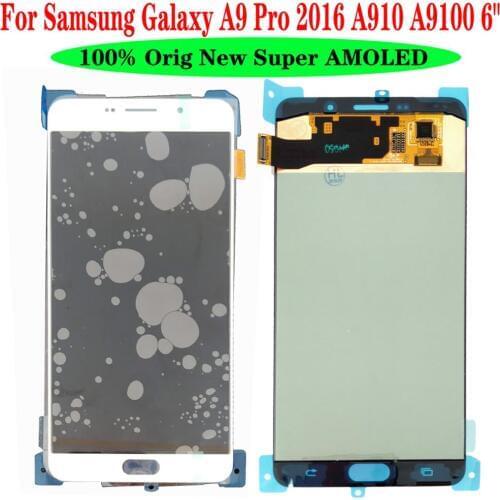 Shyueda Original Super AMOLED For Samsung Galaxy A9 Pro 2016 A910 A9100 6" LCD Display Touch Screen Digitizer