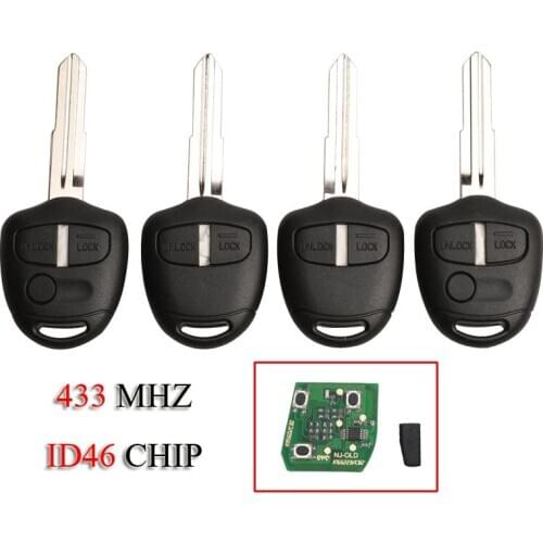 Kutery Remote Smart Car Key For Mitsubishi Outlander Pajero Triton ASX Lancer Shogun 2/3Buttons 433MHz ID46 PCF7936 Chip