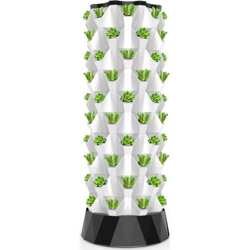 Smart Planter Vertical Hydroponic Planting Herb Vegetables Pineapple Round Tower Planter