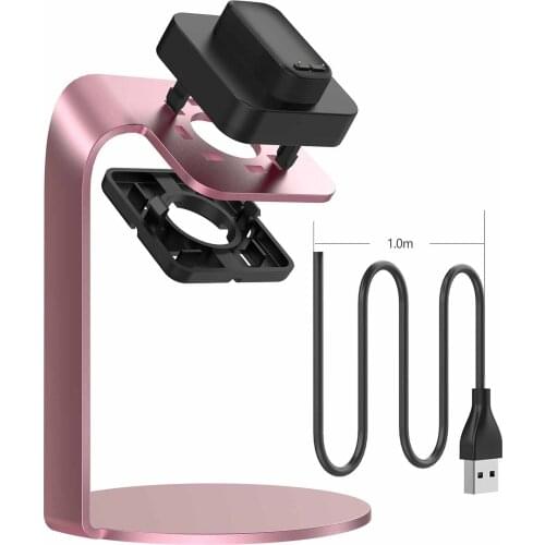 USB Charger Cable Adapter For Fitbit Luxe Smart Bracelet Charging Base Aluminum Alloy Charger Bracket For Fitbit Luxe Charger