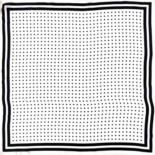 High-quality Pure Silk Scarf Women Bandana Female Polka Dots Hair Scarf Womens Natural Silk Top Square Head Scarf for Women Men
