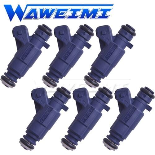 WAWEIMI Brand New 6 PCS Fuel Injector Flow OE 0280156014 For 1995-2004 Mercedes-Benz SLK320 W210 E320 E280 2.8L 3.2L V6