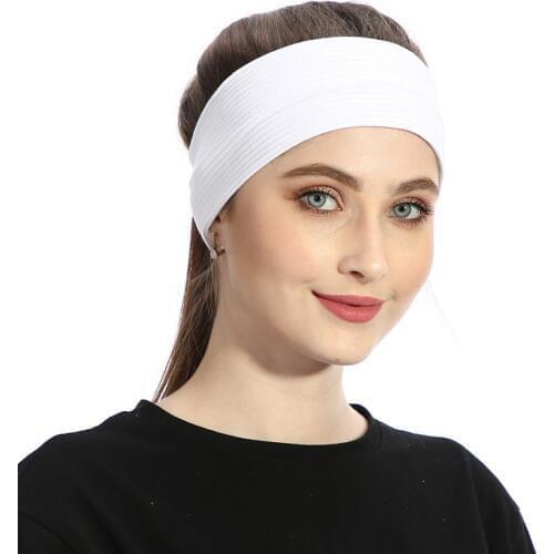2019 Summer Casual Solid Ribbed Headband For Women Hairband Girls Ladies Female Flat Elastic Bands Turban Wraps Hair Accessories
