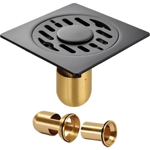 10cm Square Shower Floor Drainage Square Shower Floor Brass Bathroom Kitchen Trash Tweezers