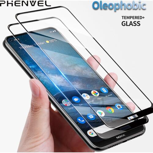 2pcs Protective Glass For Nokia 5.4 Full Cover Screen Protector For Nokia X20 4.2 6.2 7.2 5.3 8.3 3.4 X10 Oleophobic Glass