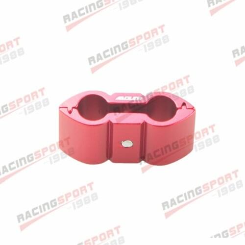 3AN (6.56mm) ID Hose Separator Fuel Line Fitting Adapter Butterfly Red