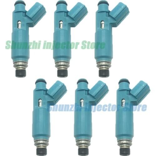 6pcs Fuel Injector Nozzle For Toyota Camry Solara Highlander 01-04 2.4L L4 2AZFE OEM:23250-28020 23209-28020 2325028020