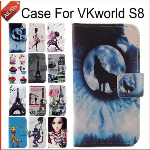 AiLiShi Factory Direct! Case For VKworld S8 PU Flip Fashion Leather Case Exclusive 100% Special Phone Cover Skin+Tracking Hot