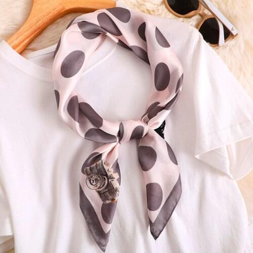 Satin scarves womens summer square wrap Simia retro womens scarf wrap body scarves headband hat QY