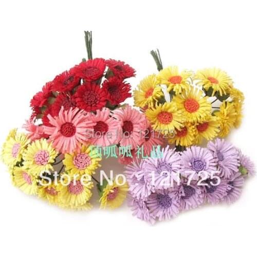 Free shipping Artificial flower cartoon mini chrysanthemum hair accessory wedding crafts home decoration
