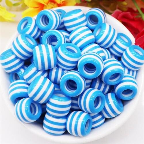 10Pcs Rainbow Assorted European Large Hole Beads Spacer Charm Beads for DIY Crafts Bracelets Necklaces Women Girl Jewelry Making