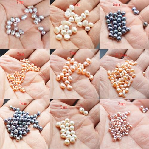 Imitation Pearl Beaded High Quality Rice Shape Punch Loose Beads for Make Jewelry DIY Bracelet Necklace Accessories
