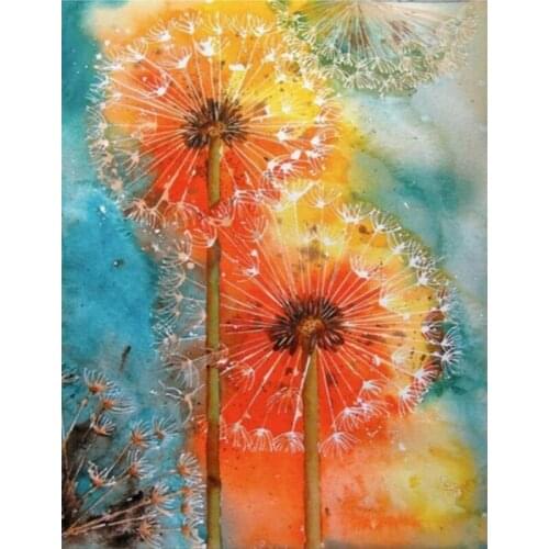 DIY Painting By Numbers Dandelion Oil Picture By Numbers 40x50cm Wall Art Canvas Picture Hand Painted Home Decoration Gift