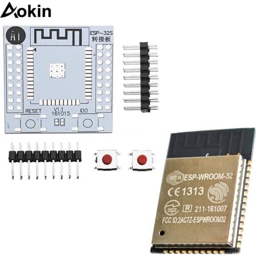ESP32 ESP-WROOM-32 IoT Wifi Wlan BLE Module+ESP-32S Adapter Board