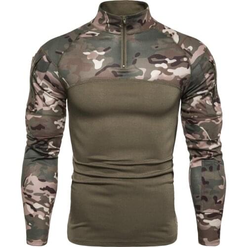 Mege Camouflage Tactical Military Clothing Combat Shirt Assault Multicam ACU Long Sleeve Army Tight T Shirt Army USMC Costume