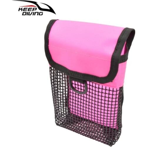 Scuba Diving SMB Signal Tub Reel Snap Sausage Buoy Accessory Storage Bag Mesh Underwater Gear Equipment Holder Carry Pouch
