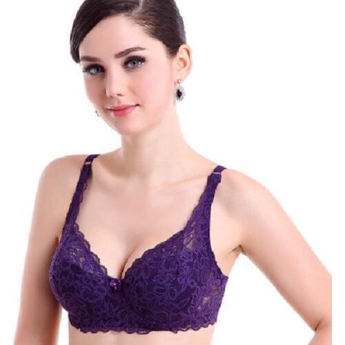 Summer Push Up Bra Breathable Lace Bras Underwire Brassiere Sexy Lace Underwear Women Bra Lace Crop Tops Fashion Woman Bralet