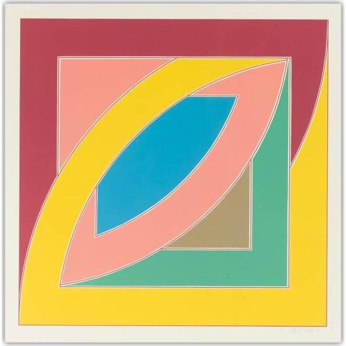 Frank Stella Minimalism Canvas Art Oil Painting Artwork Poster Picture Backdrop Wall Hanging Decor Home Living Room Decoration