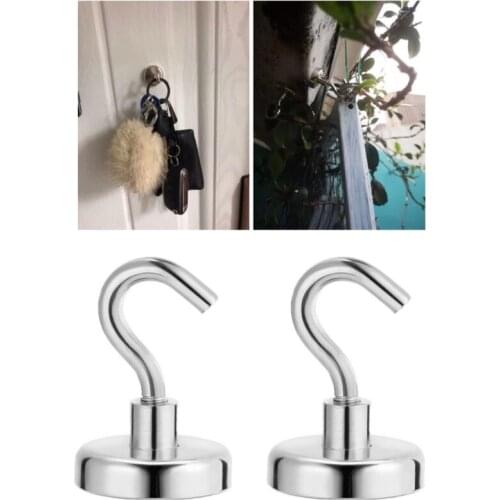 Multi Purpose Strong Magnetic Hooks Heavy Duty Wall Hooks Hanger Key Coat Cup T8DC