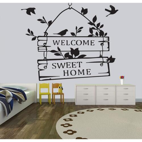 Family Roots wall decal Wall Art Vinyl Home sweet Home Stickers Kids Living room Family Sticker Bedroom decal decoration HY779