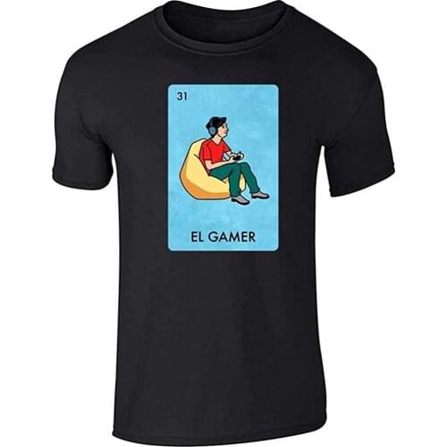 Novelty Graphic Funny Mexican Parody Bingo Gamer Funny Graphic Tee T-Shirt for Men Summer Tops Personality Fashion Art T-Shirt