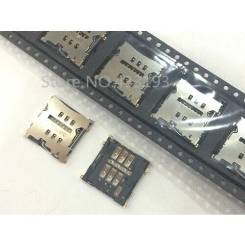 High quality 5ps/lot 100% SIM Card Connector Socket Slot Reader Holder Replacement for Google Nexus 5 4 LG E960 F180 E975 D958