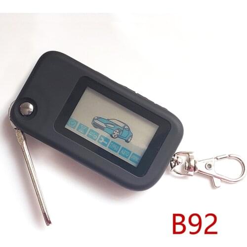 Folding car flip key starline remote Control For Starline B92 uncut blade fob case keychain Two Way Car Alarm System