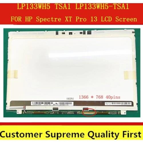 13.3" For HP Spectre XT PRO 13 LED Screen Display Replacement LP133WH5-TSA1 LP133WH5 TSA1