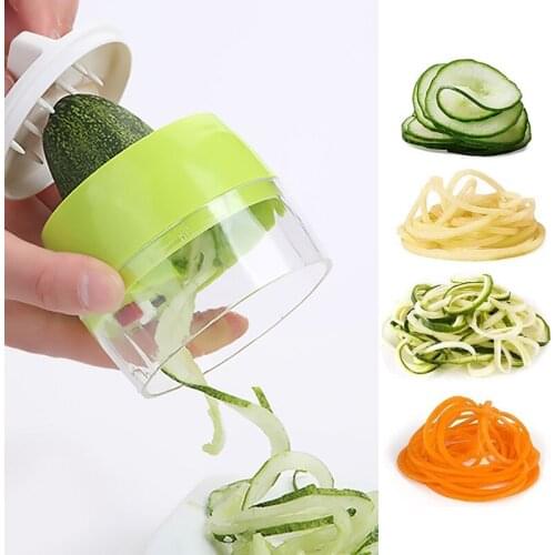 Vegetable Spiralizer Slicer Twister Handheld Spiral Cutter Fruit Grater Cooking Tool Spaghetti Pasta Kitchen Gadget accessories