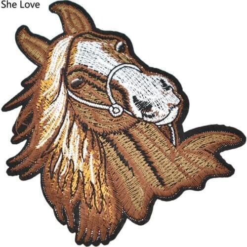 Chzimade Horse Embroidered Sewing On Patch Coat Jacket Jeans Decoration Motifs Applique