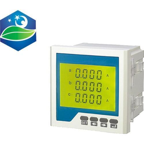 Three phase digital ampere meter LCD current meter ammeter