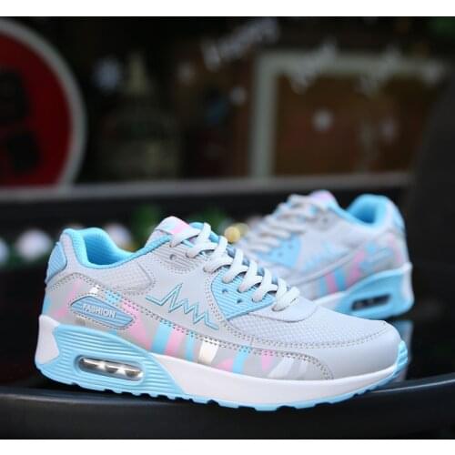 Womens Classic Cushion Running Shoes Outdoor Tennis Training Shoes Gym Sports Jogging Casual Shoes Flat Breathable Sneakers