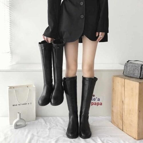 2021 Ladies Thigh High Boots Over The Knee High Boots Womens Black Boots Fashion Boots Over The Knee Boots Botas Mujer