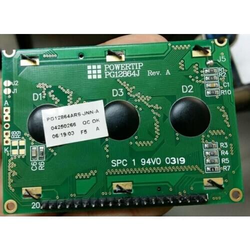 LCD Compatible With POWERTIP PG12864J RE V.A, Replaceable