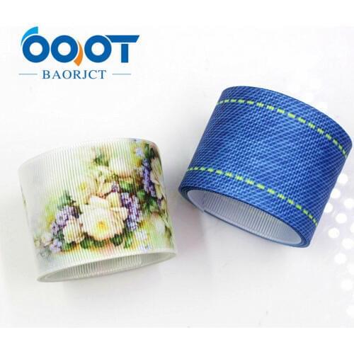 1-1/2‘’ 38MM 10yards cartoon Printed grosgrain ribbon,Black white ribbon DIY Handmade headdress gift wrap 185082