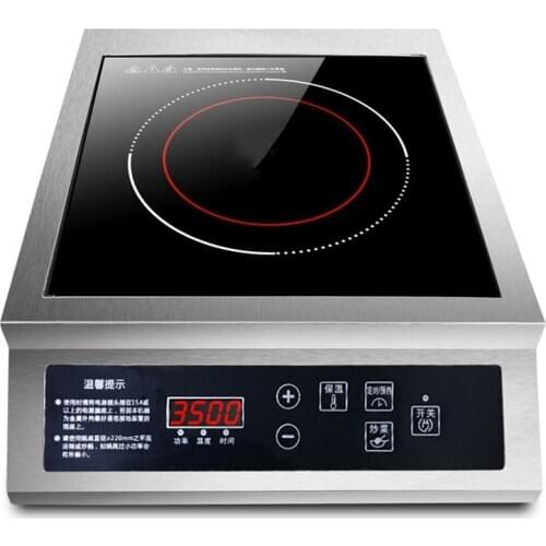 3500W High-Power Induction Cooker Commercial Stainless Steel Induction Cooker Household Stir Fry Electric Frying Stove 220V
