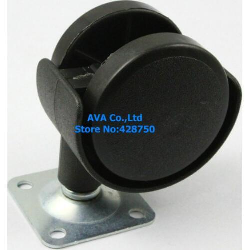 4 Swivel Caster Wheels / 40mm ( 1.5" ) Nylon Wheel Furniture Wheel Chair Wheel