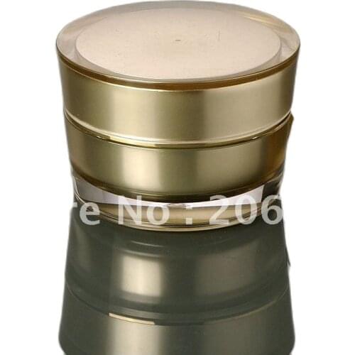 50G gold acrylic cone-shape cream jar, cosmetic jar