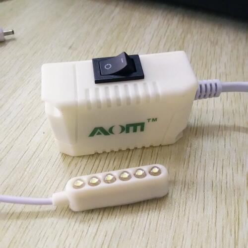 6-led Sewing Machine Light Megnatic Mounting Lamp Motor Switch AOM-6A
