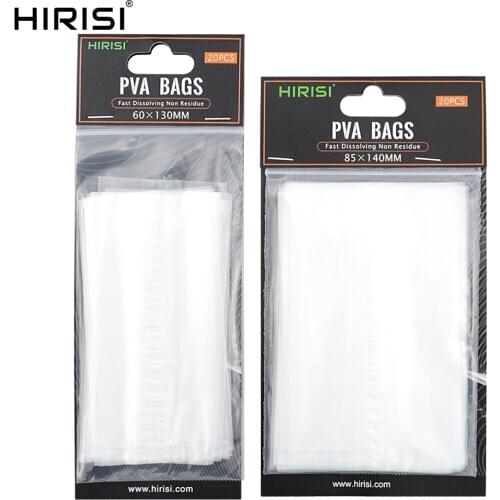 80pcs Size 60*130 85*140 70*200 Carp Fishing PVA Bags for Fishing Tackle Accessories