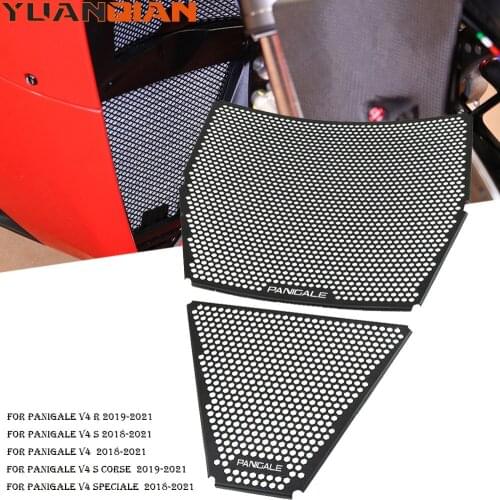 Motorcycle Aluminum Radiator Grille Grill Guard Cover Protector For Ducati Panigale V4 S R Panigale V4S V4R 2018 2019 2020 2021