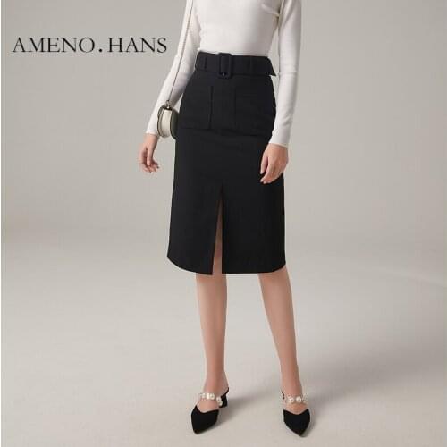 Ameno.Hans High Waist Skirts For Women